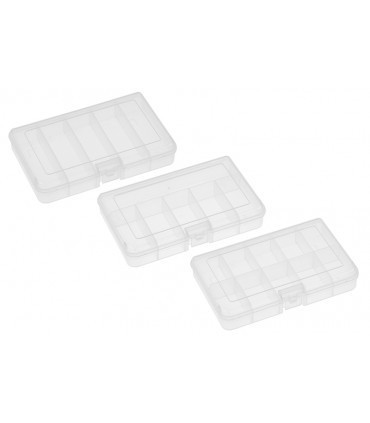 CAJA PLASTICO PEQUEÑA 3 UNDS.