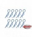 CLIP CARROCERIA 1/8 AZUL 10PCS
