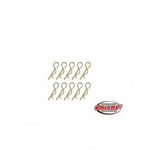 CLIPS CARROCERIA 1/10 DORADO (10 PCS)