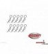 CLIPS CARROCERIA 1/10 NEGRO (10 PCS)