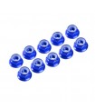 AUTOBLOCANTE ALU. M3 FLANGED AZUL (10u.)