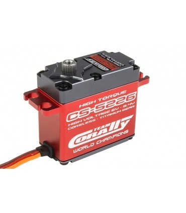 SERVO TEAM CAJA DE ALUMINIO  PIÑONERIA DE TITANIO Y MOTOR CORELESS  ALTO VOLTAJE