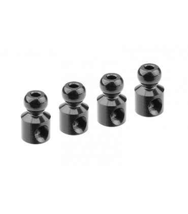 Team Corally - Ball End 4.8mm - for Anti Roll Bar - Alu. - 4 pcs