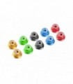TUERCA AUTOBLOCANTE M3 ROJO CON LABIO (10PCS)