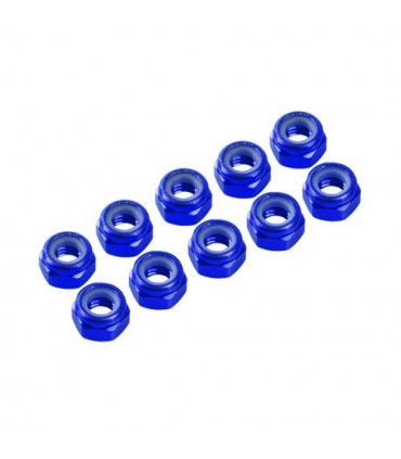 AUTOBLOCANTE ALU. M4 AZUL (10u.)