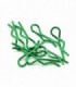 1/10 Body Clips Kit 8pcs (4x Left + 4x Right) - Green