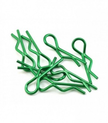 1/10 Body Clips Kit 8pcs (4x Left + 4x Right) - Green