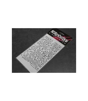Vinyl stencil - Electronic Circuit
