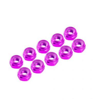 AUTOBLOCANTE ALU. M4 ROSA (10u.)
