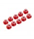 AUTOBLOCANTE ALU. M4 FLANGED ROJA (10u.)