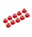 AUTOBLOCANTE ALU. M4 FLANGED ROJA (10u.)
